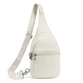 White crossbody bag front view | color:White 