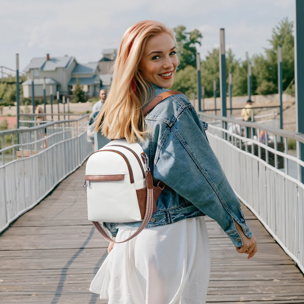 Lexiyat Mini Leather Backpack Purse – Convertible & Travel-Ready