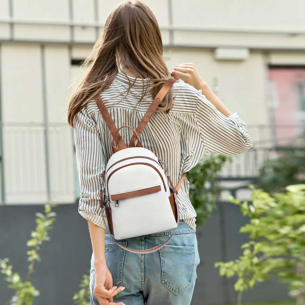 Lexiyat Mini Leather Backpack Purse – Convertible & Travel-Ready