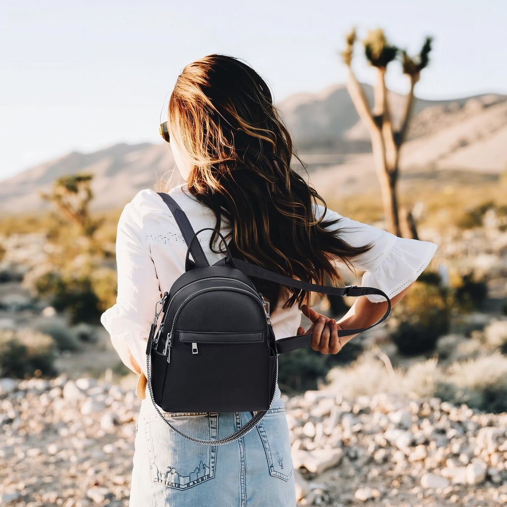 Lexiyat Mini Leather Backpack Purse – Convertible & Travel-Ready