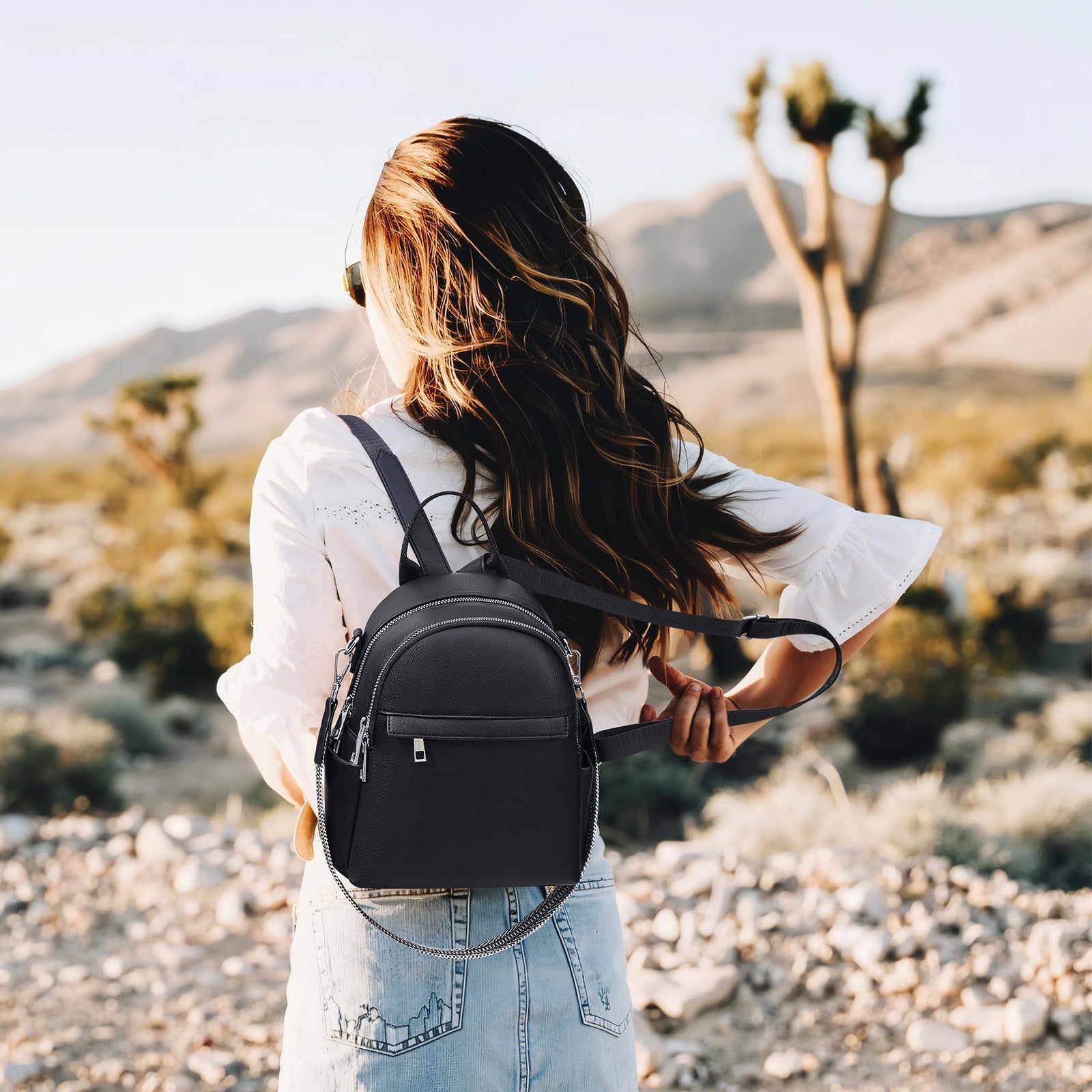 Lexiyat Mini Leather Backpack Purse – Convertible & Travel-Ready