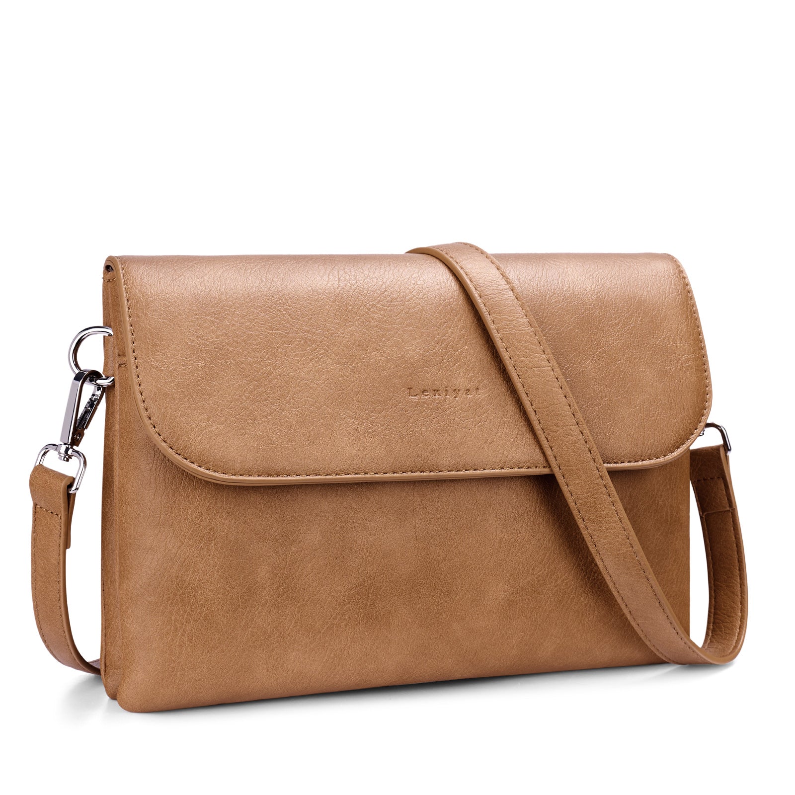 Lexiyat Crossbody Bags for Women Vegan Leather Travel Small Cell Phone Purse Rfid Shoulder Bag with 2 Straps