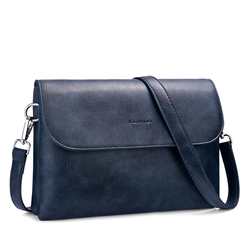 Blue wcrossbody bag front view | color:Blue