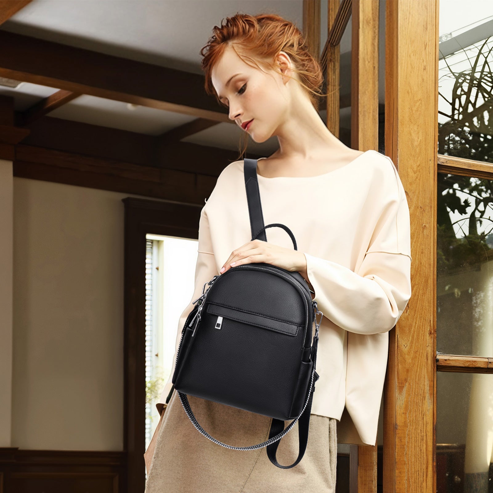 Lexiyat Mini Leather Backpack Purse – Convertible & Travel-Ready