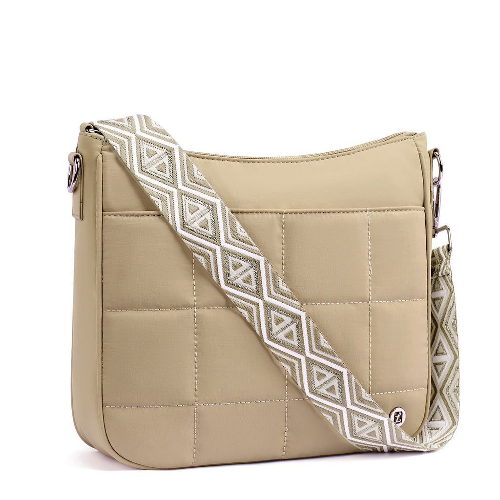 Khaki crossbody bag front view | color:Khaki 