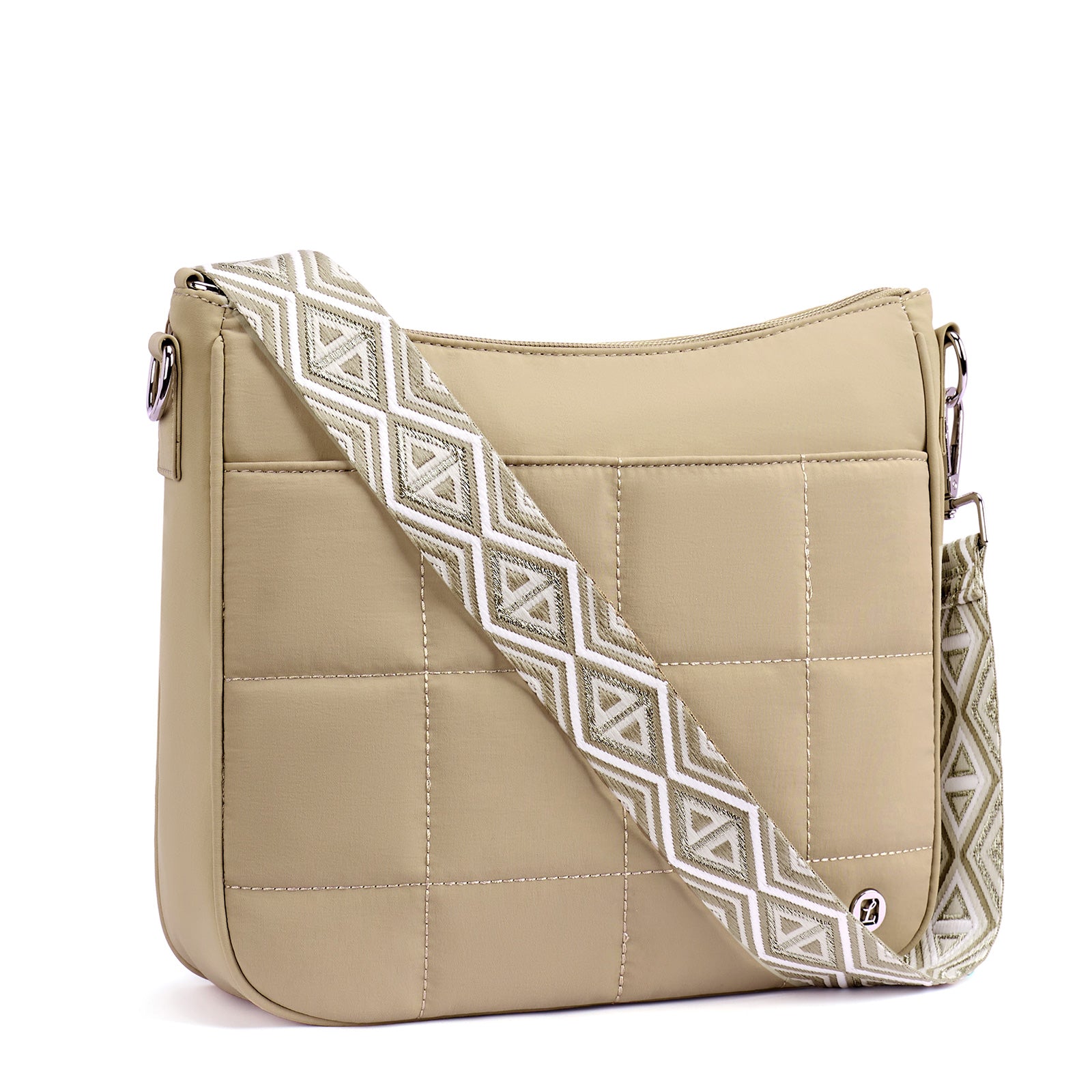 Khaki crossbody bag front view | color:Khaki 