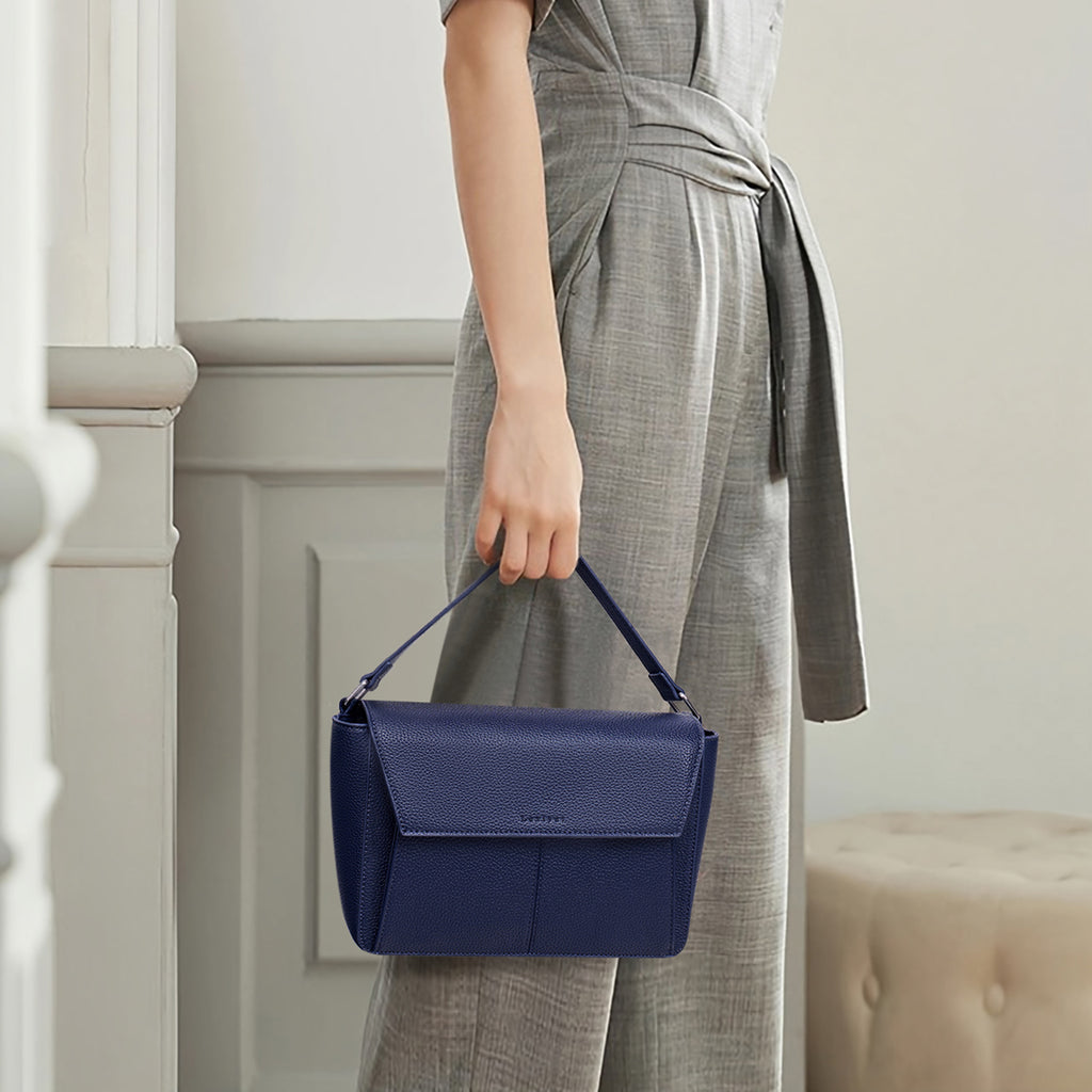 Blue crossbody bag model view | color:Blue