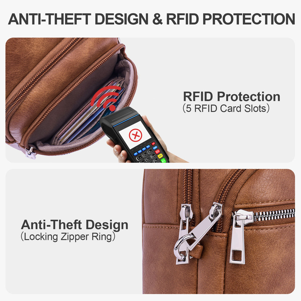 Brown crossbody bag details | color:Brown 