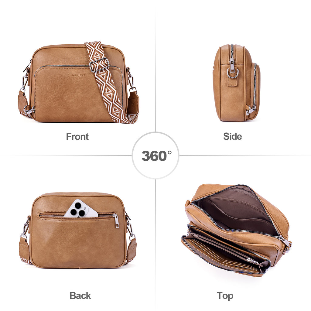 Camel crossbody bag details | color:Camel