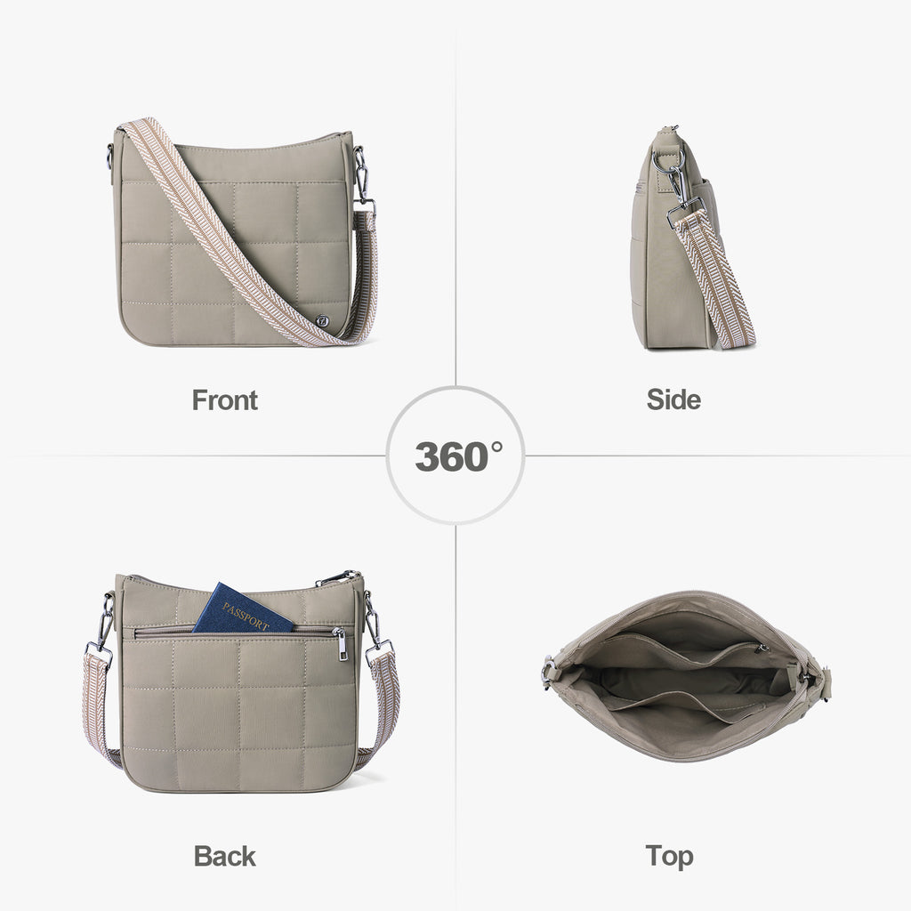 Grey crossbody bag details | color:Grey