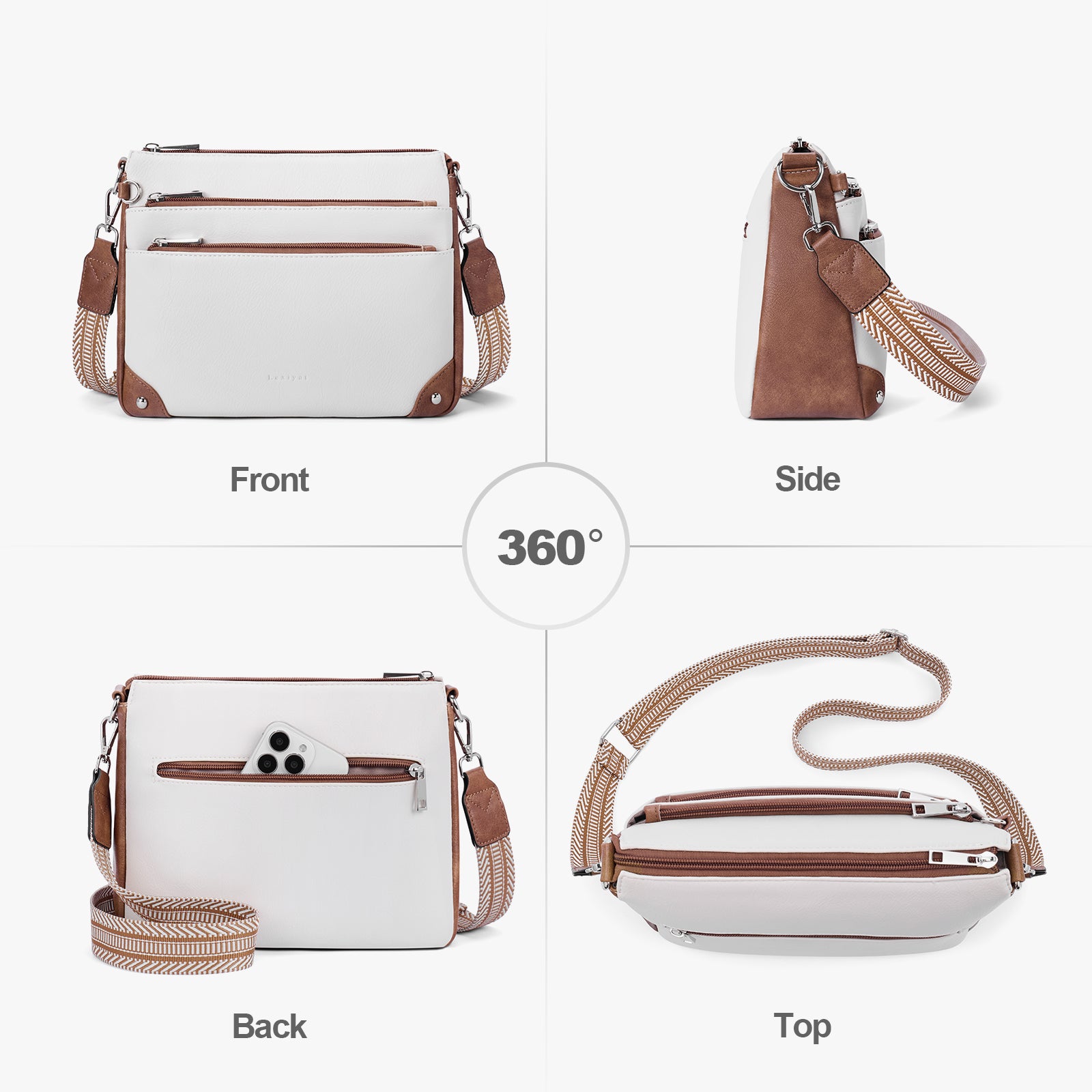 Beige crossbody bag details | color:Beige