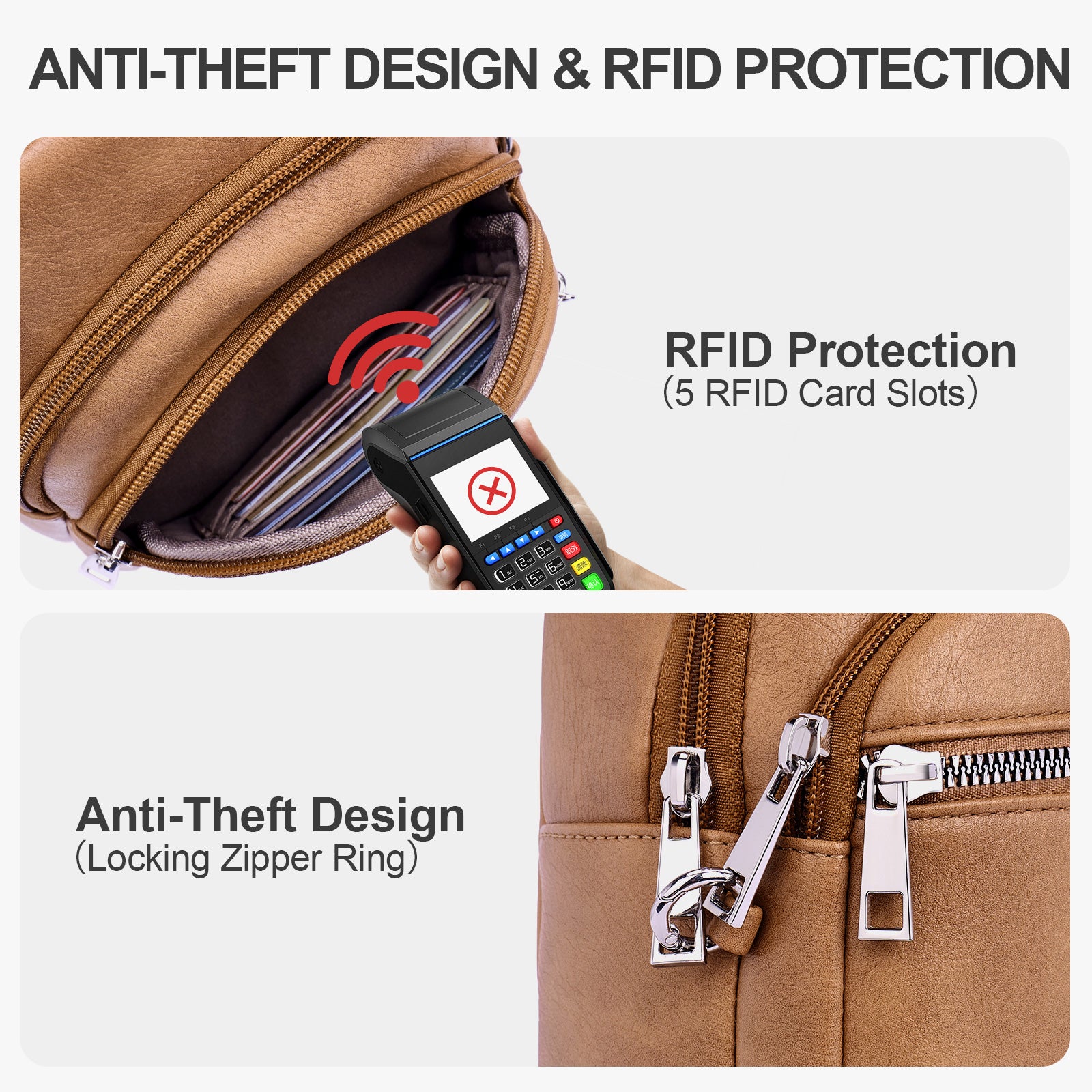 Camel  crossbody bag details | color:Camel