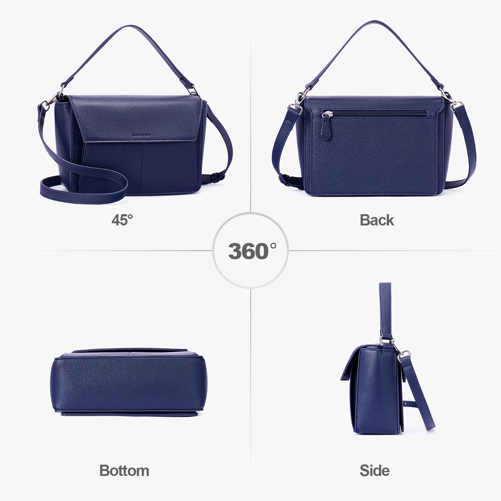 Blue crossbody bag details | color:Blue