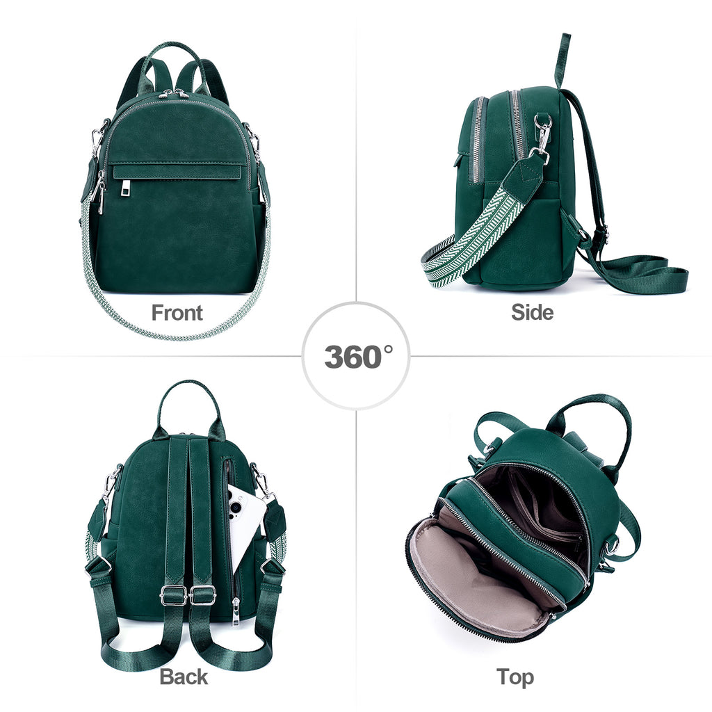 Lexiyat Mini Leather Backpack Purse – Convertible & Travel-Ready