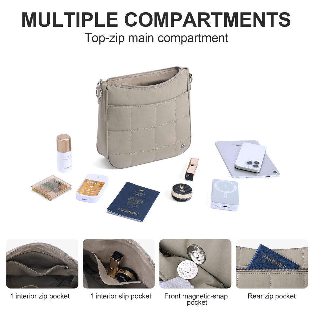 Grey crossbody bag details | color:Grey
