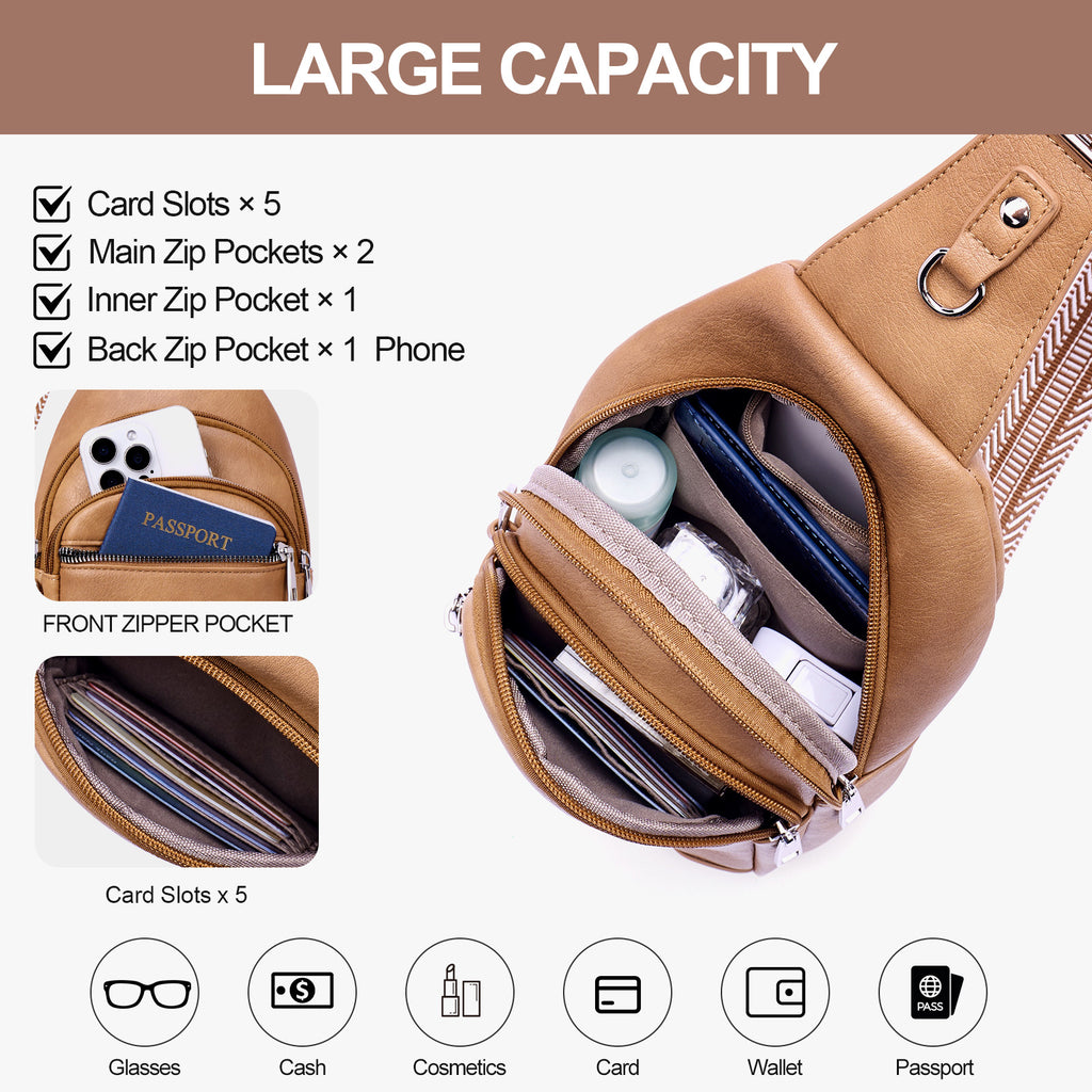 Camel  crossbody bag details | color:Camel