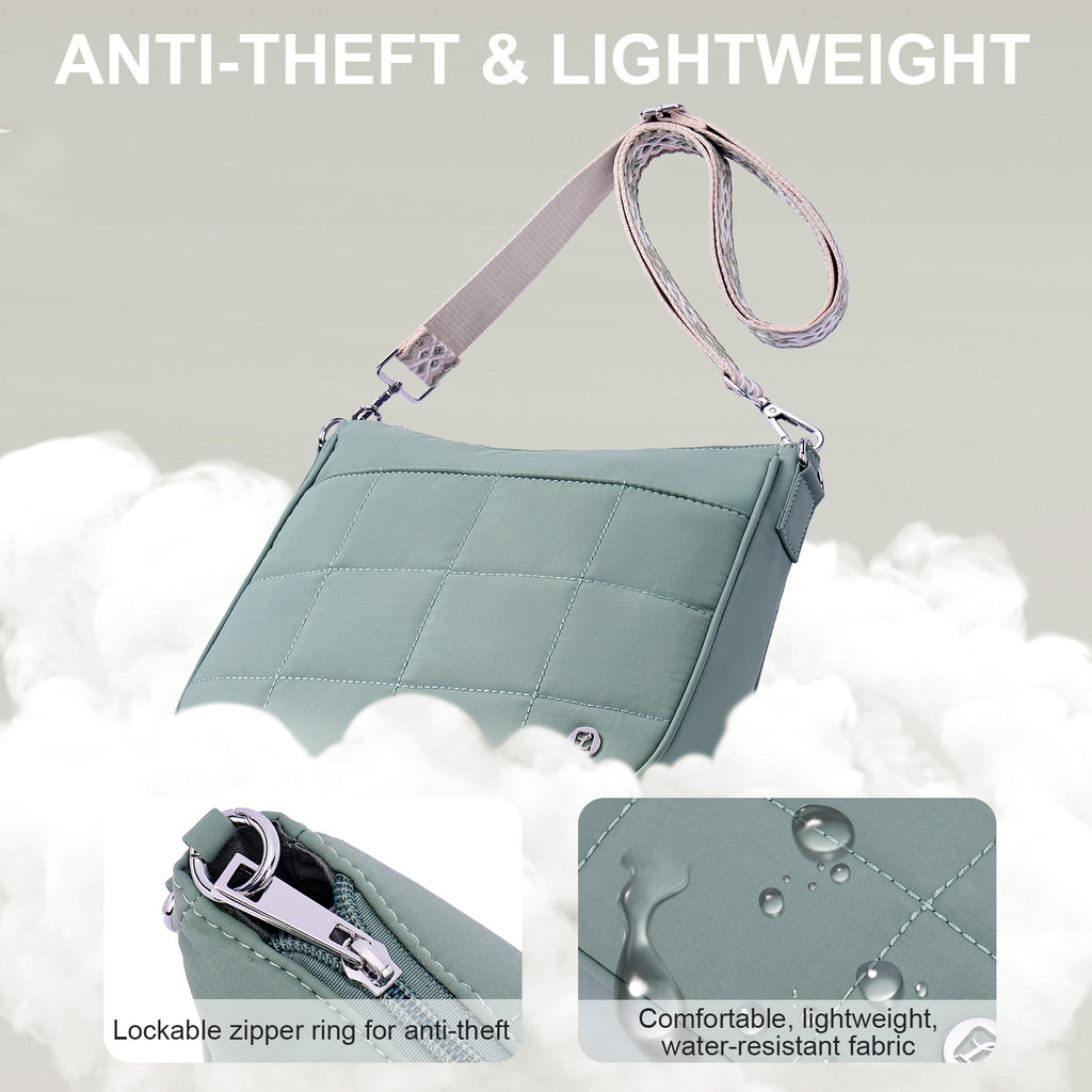 Green crossbody bag details | color:Green