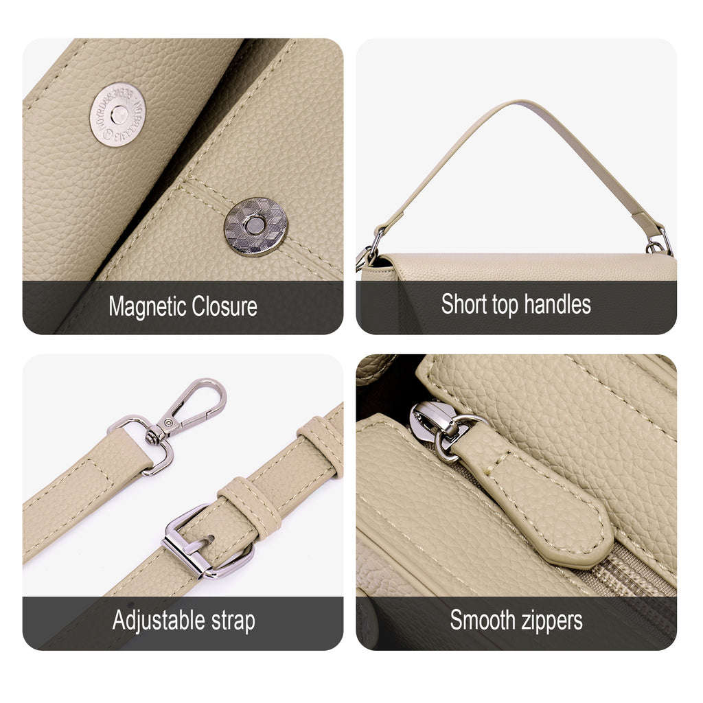 Khaki crossbody bag details | color:Khaki