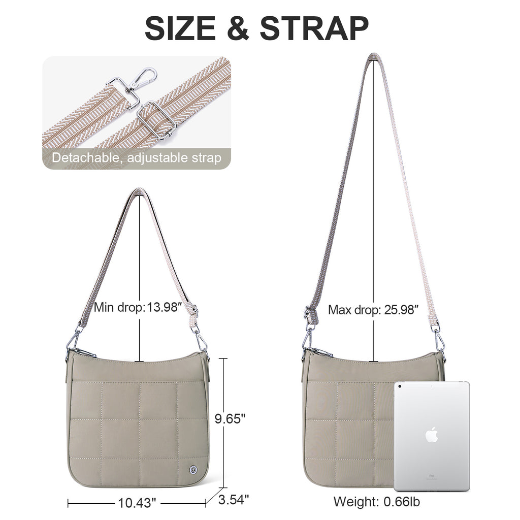Grey crossbody bag details | color:Grey