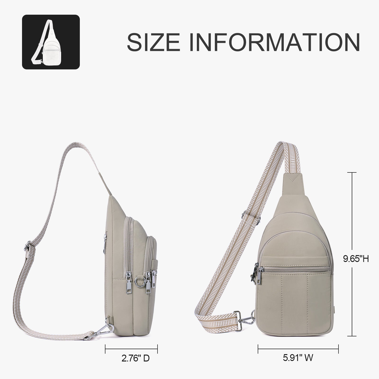 Grey crossbody bag details | color:Grey