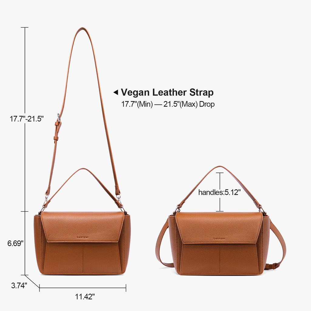 Brown crossbody bag details | color:Brown