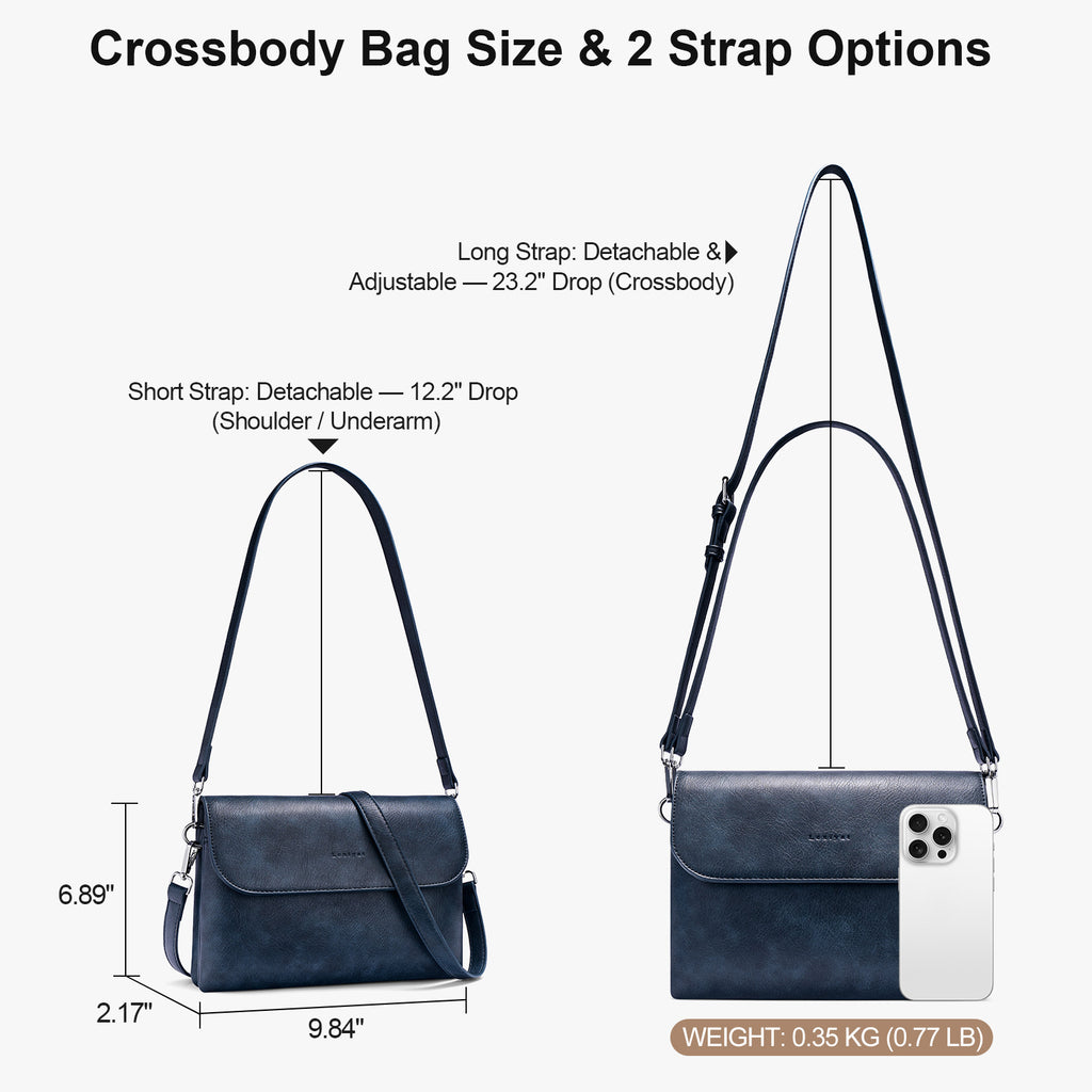 Blue crossbody bag details | color:Blue