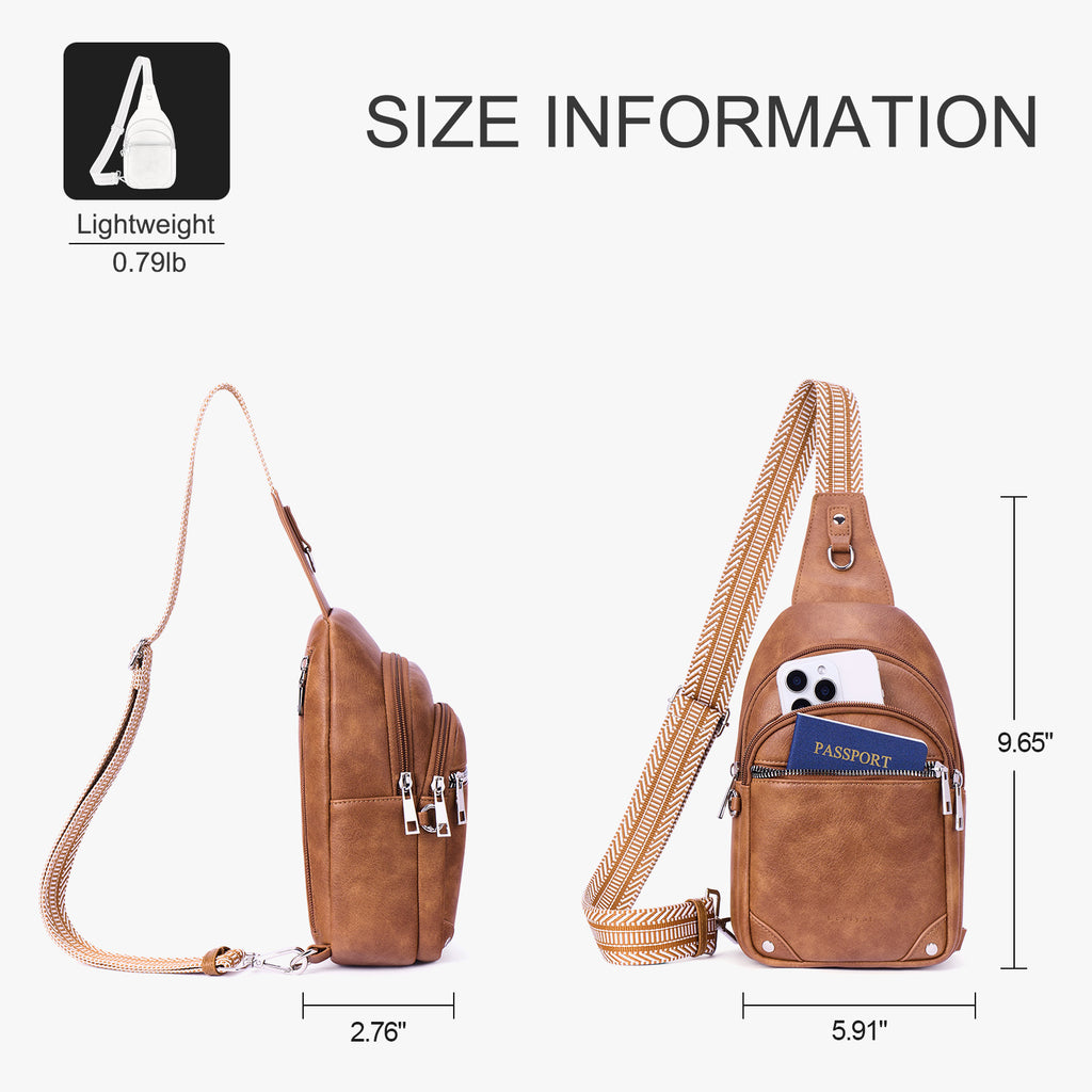 Brown crossbody bag details | color:Brown