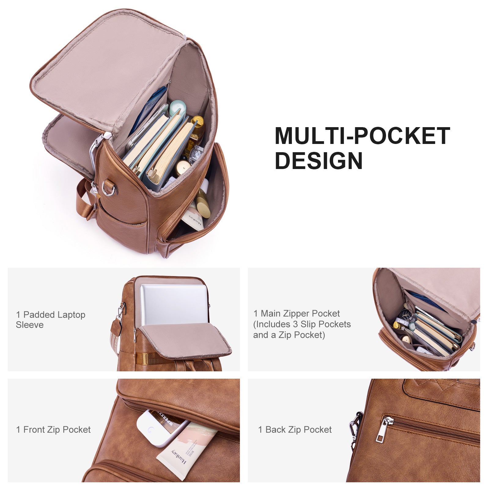 Brown crossbody bag details | color:Brown