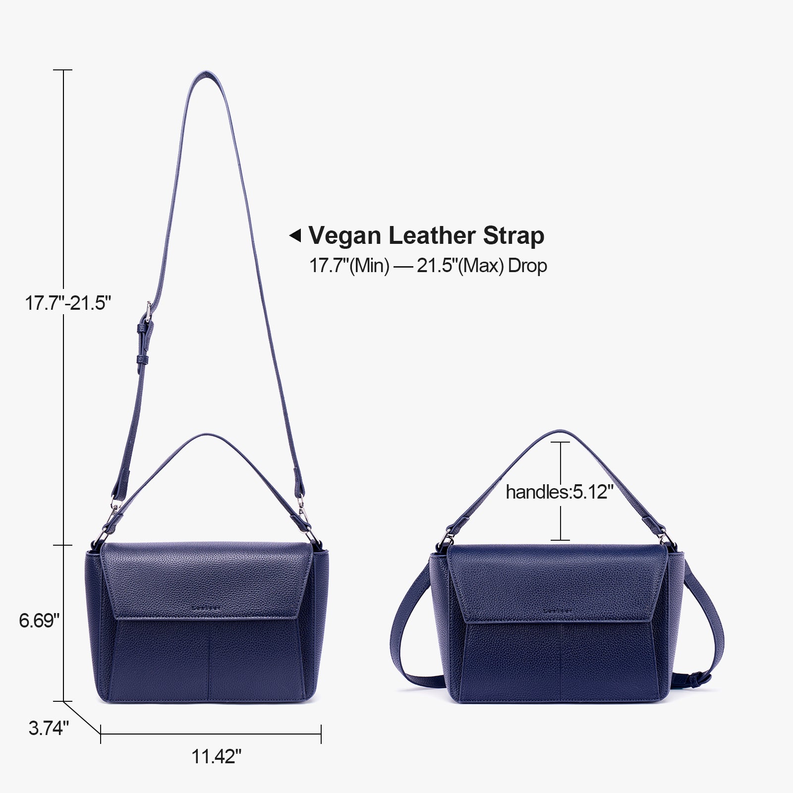 Blue crossbody bag details | color:Blue