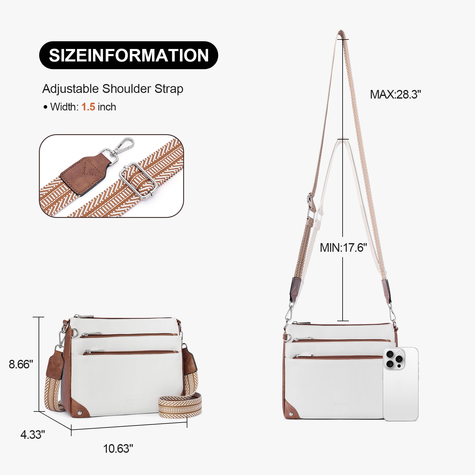Beige crossbody bag details | color:Beige